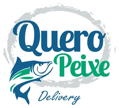 Logotipo Quero Peixe Delivery, criado pela Vadesilho