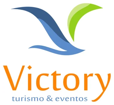 Logotipo Victory Turismo e Eventos, criado pela Vadesilho